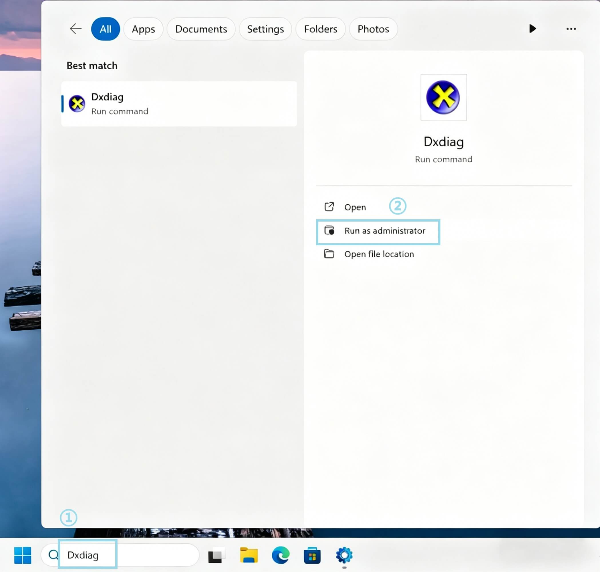 Finding Surface model using dxdiag in Windows