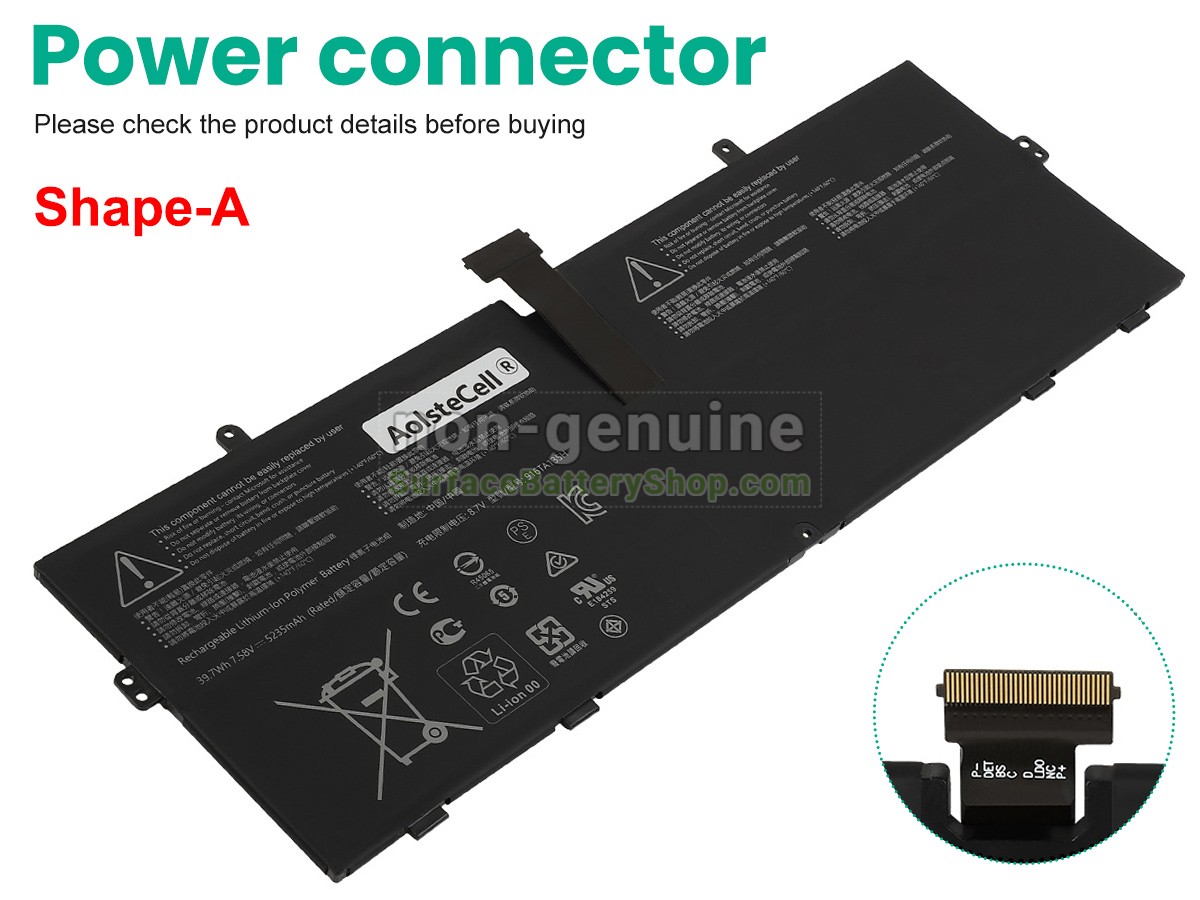 battery for Microsoft Surface LAPTOP STUDIO 1943