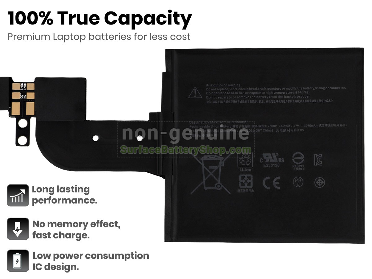 battery for Microsoft Surface BOOK 2 15-Inch 1793