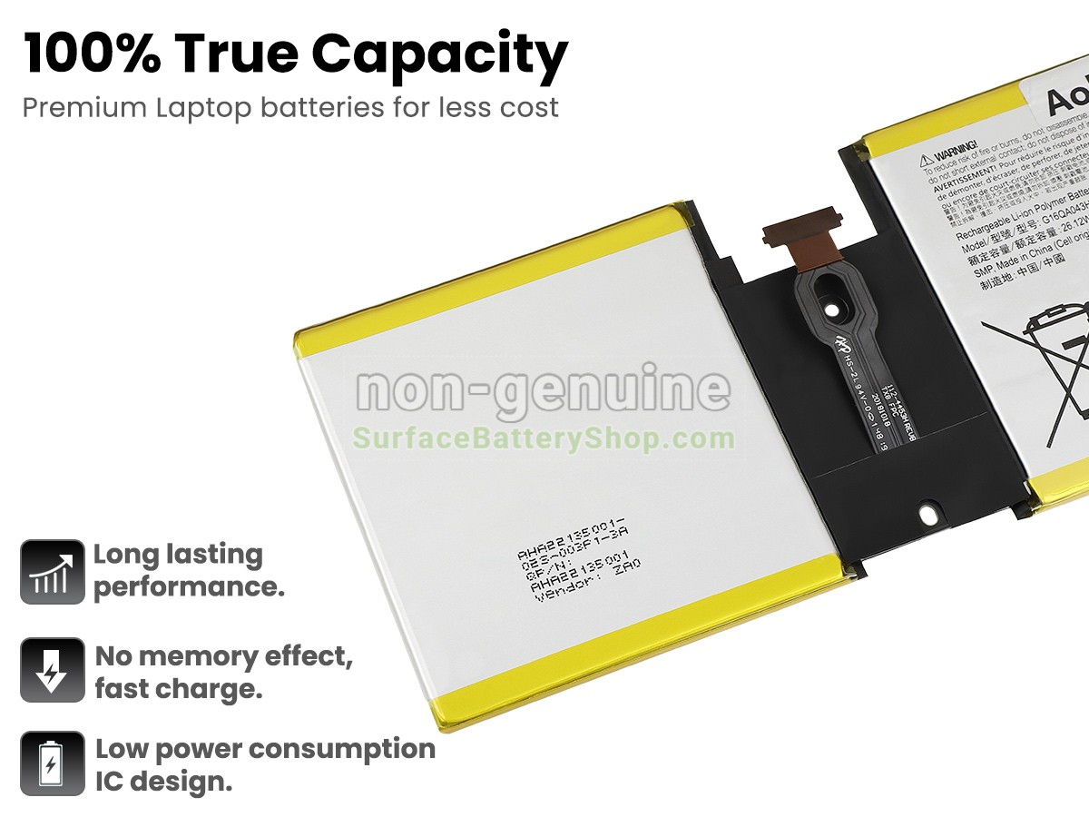 battery for Microsoft Surface GO 1824
