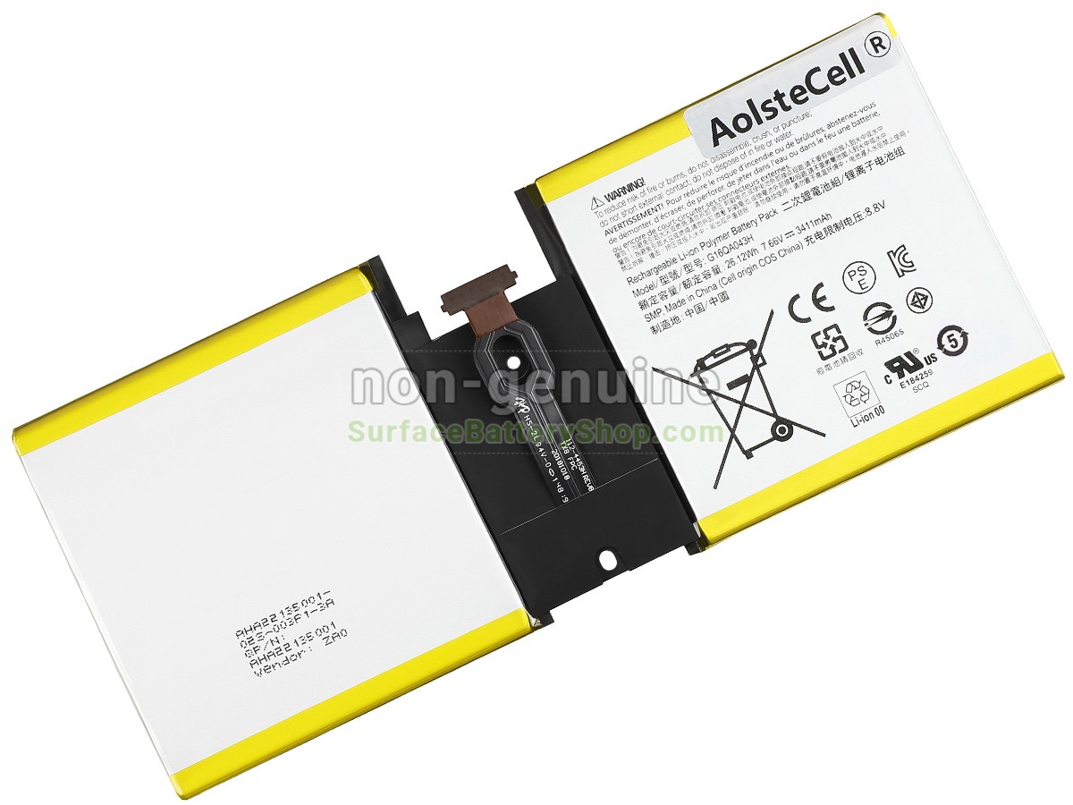 battery for Microsoft Surface GO 1824