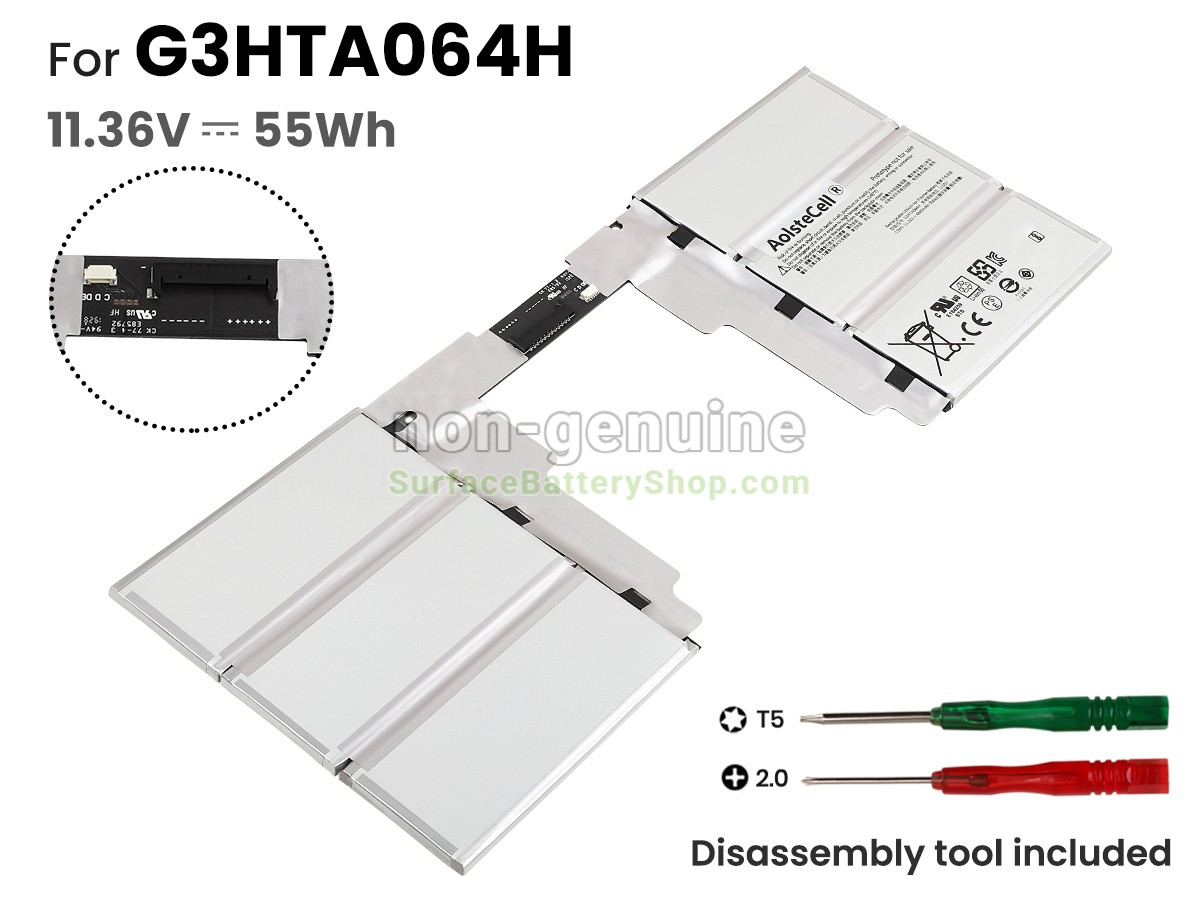 battery for Microsoft Surface BOOK 2 1835 KEYBOARD BASE