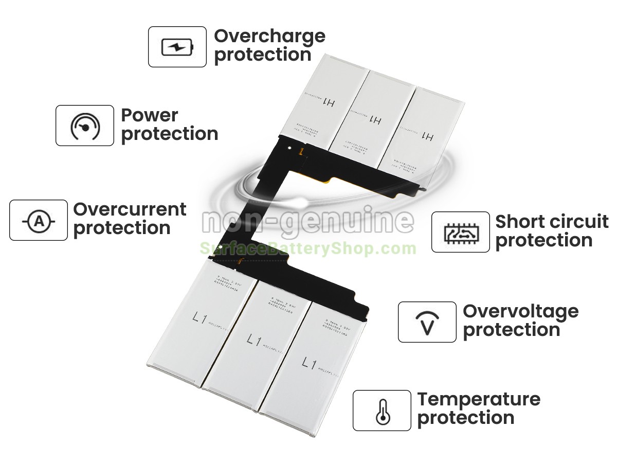 battery for Microsoft Surface BOOK 2 1835 KEYBOARD BASE