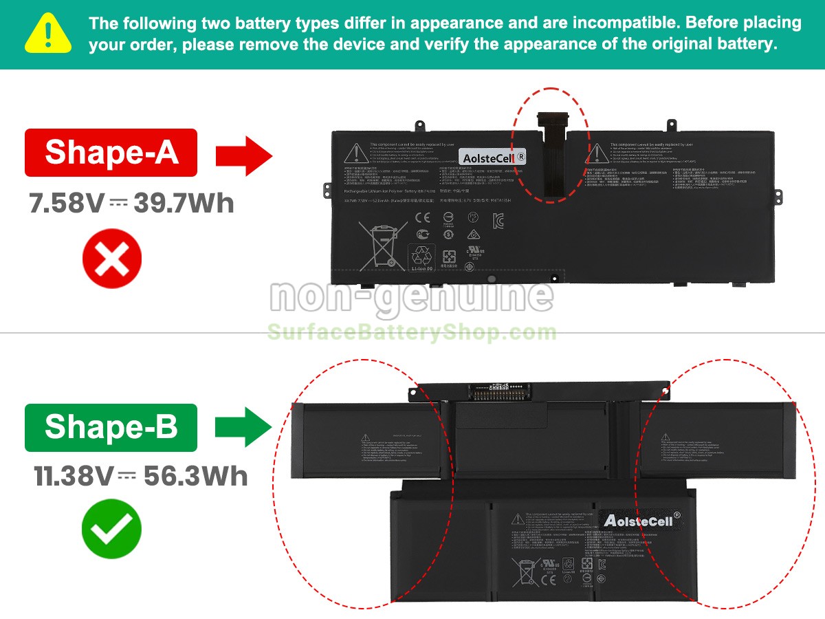 battery for Microsoft Surface LAPTOP STUDIO 1943