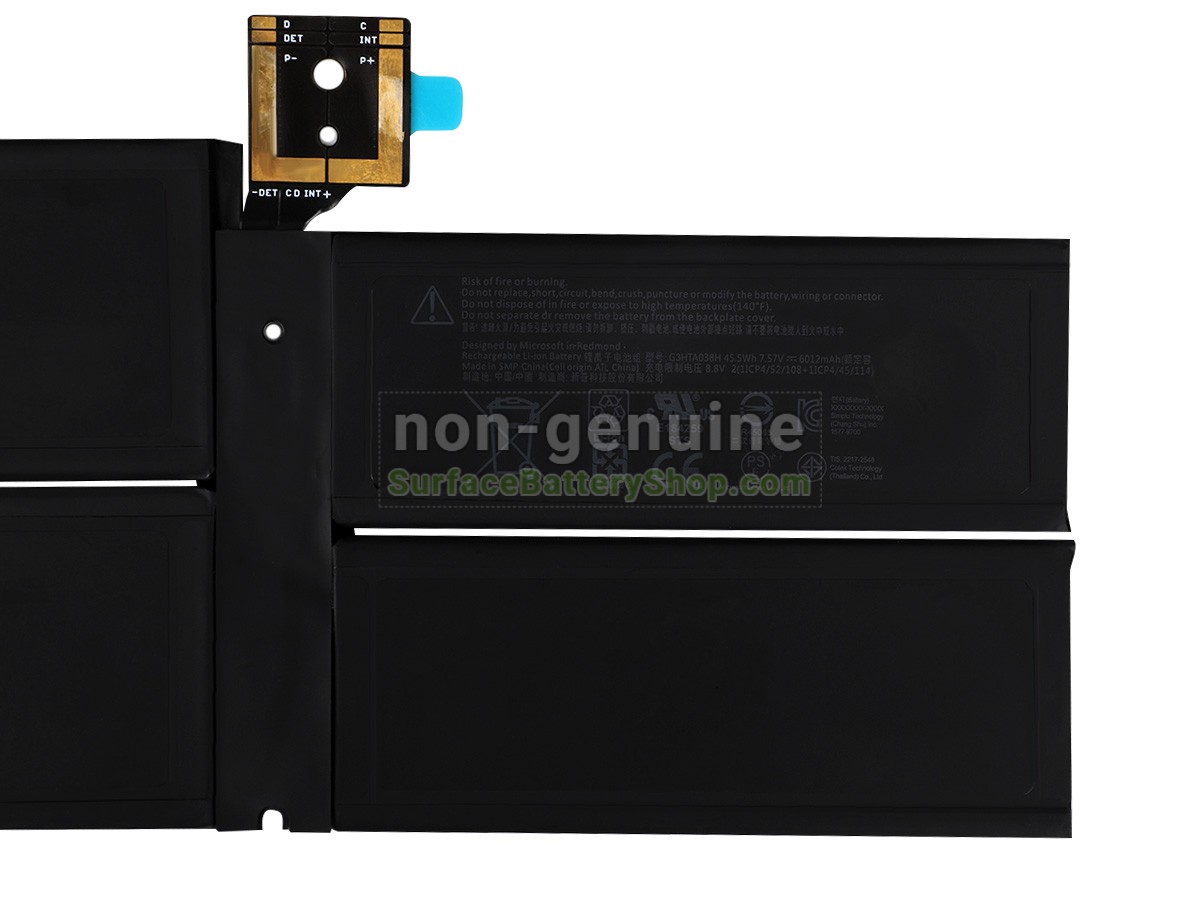 battery for Microsoft Surface Pro 5 1796